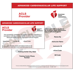 ACLS Provider eCard